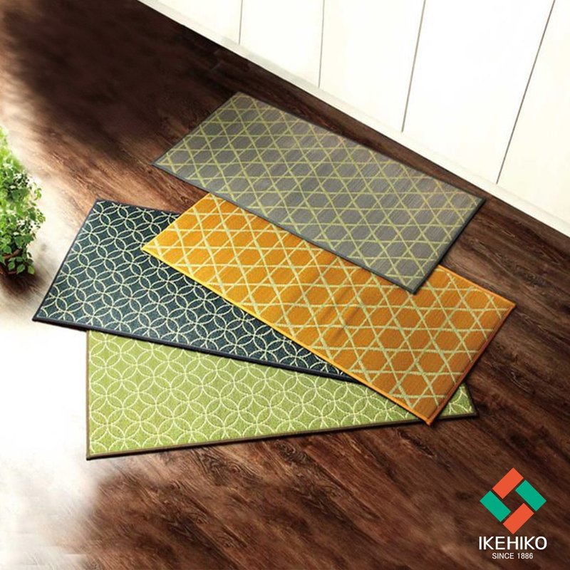 Traditional Japanese Tatami Weaving Pattern Igusa Grass Kitchen Mat - Rugs & Floor Mats - Plants & Flowers 