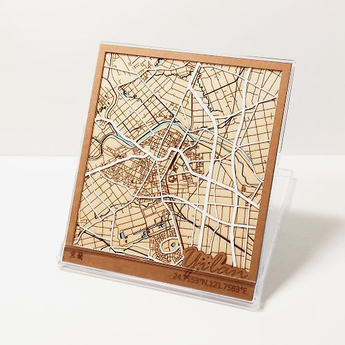 葉子紙業 一方地圖-宜蘭 | 臺灣城市地圖 | 客製化地圖