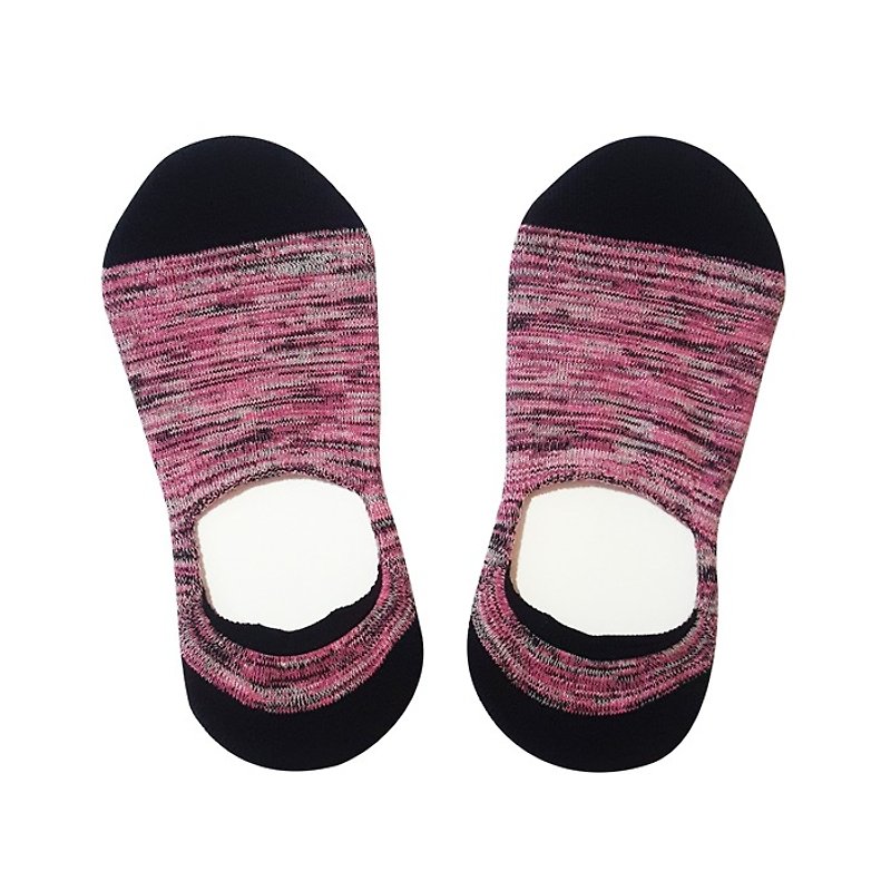 Taiwan Gemstone[Rhodonite] Shining like a star cushion invisible socks - Socks - Cotton & Hemp Pink