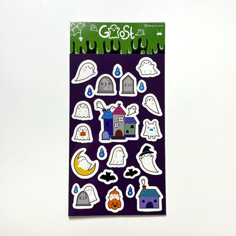 Halloween spooky stickers - Stickers - Waterproof Material 