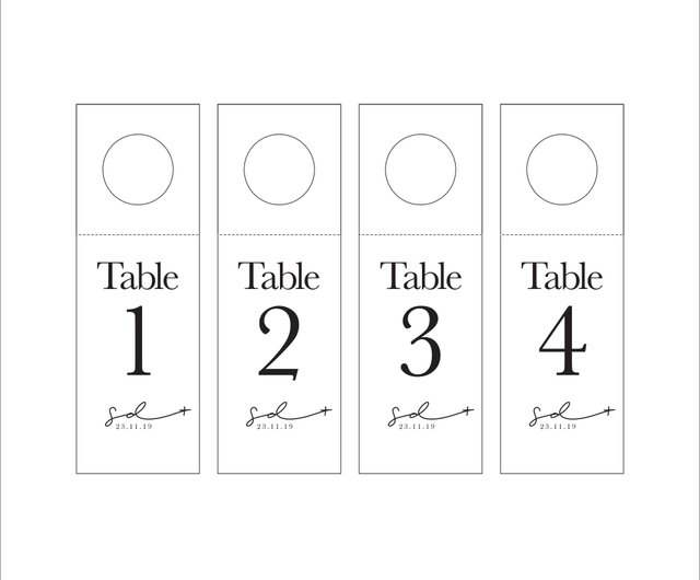 table numbers black and white clipart