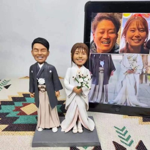 【オーダーメイド】3D肖像画置物似顔絵/結婚祝い・記念日