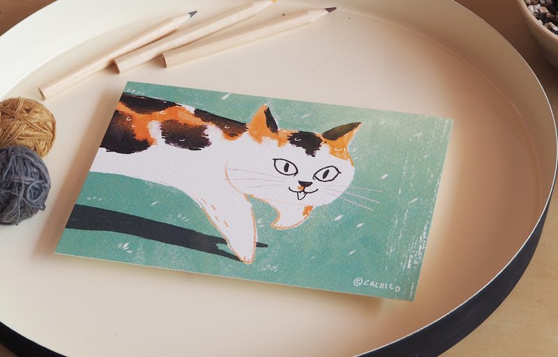 Postcard rainy cat - Cards & Postcards - Paper Green