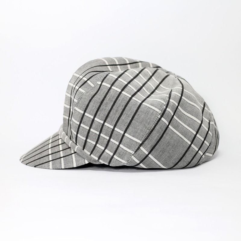 JOJA / Newsboy / From scratch - หมวก - ผ้าฝ้าย/ผ้าลินิน สีเทา