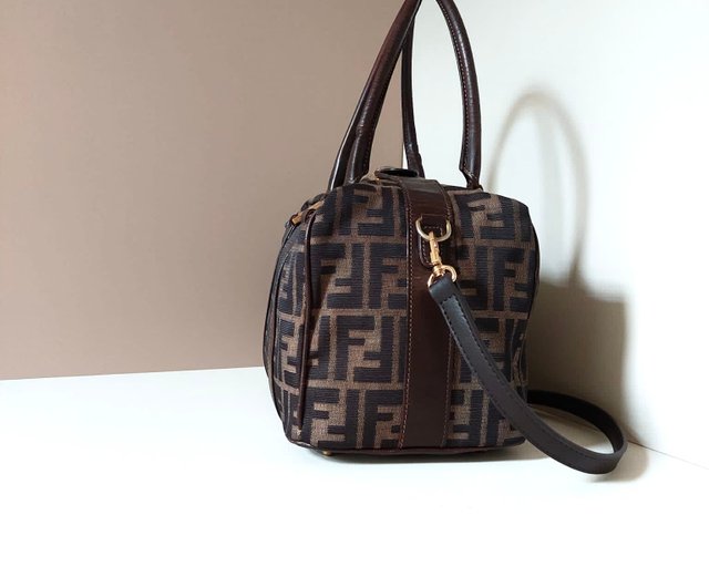 厳選商品】Fendi ズッカ柄 ヴィンテージ ボストン ミニバッグ