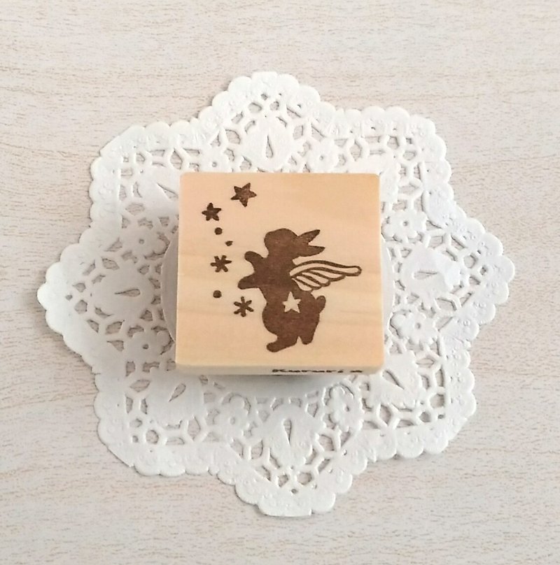 Angel Usagi and Star Eraser Hanko - Stamps & Stamp Pads - Rubber 