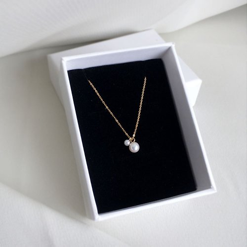 y-o K14gf Semi-Long Chain Pearl Necklace 50cm