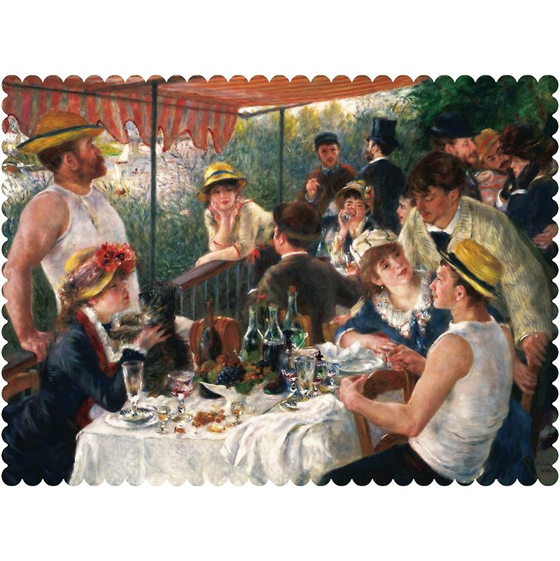 [mirror cloth] 5 Lunch on Renoir's boat - Eyeglass Cases & Cleaning Cloths - Other Man-Made Fibers 