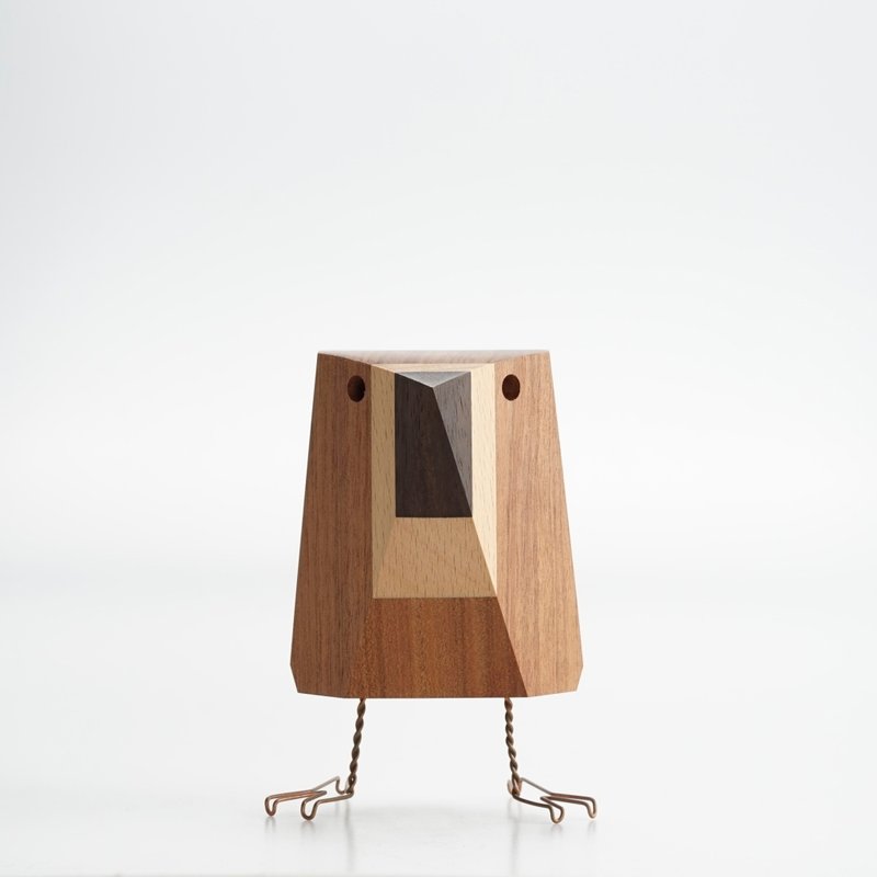 Weiyi Design / Wood Birds-呱哥 - Items for Display - Wood Brown