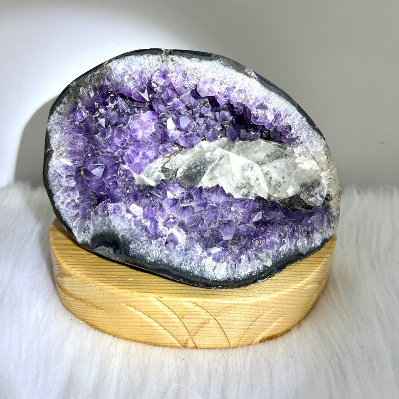 帝王紫晶錢袋子連訂造底座 | 水晶 | 水晶擺件 - 擺飾/家飾品 - 水晶 紫色