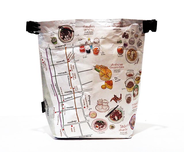 Lunch Bag / Brown Color Design Thermal Washable Paper Bag - Shop Craftbag  Thailand Lunch Boxes - Pinkoi