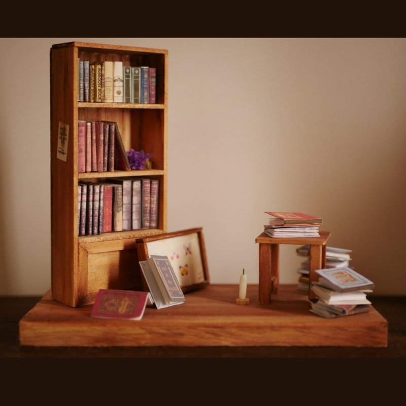 miniature library interior - Items for Display - Wood 