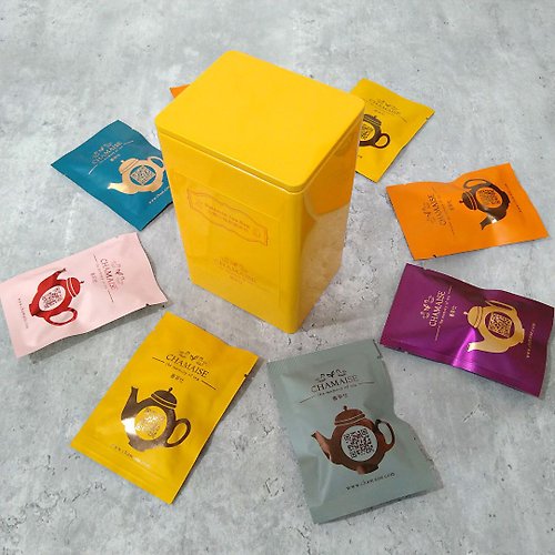 香茶仕 CHAMAISE 日替 • 香茶 | 立體三角原葉茶包 | 橙罐 | 禮盒