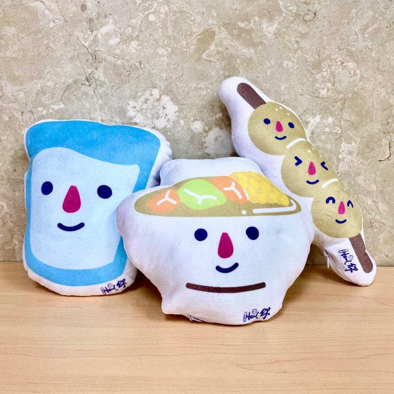 治癒小物主題cushion (20cm) - 枕頭/抱枕 - 棉．麻 