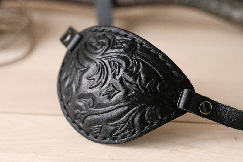 Leather Eye Patch | Brown Eye Patch | Custom Eye Patch | One Eye - 眼罩 - 真皮 