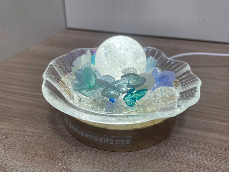 現貨 | 白晶珍珠貝殼小明燈 | 水晶 | 居家燈飾 - 擺飾/家飾品 - 水晶 藍色