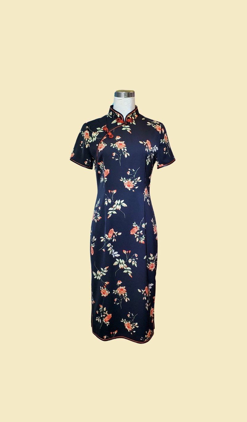 Carnation cheongsam Qipao Brand New Dress Qipao - กี่เพ้า - ผ้าฝ้าย/ผ้าลินิน หลากหลายสี