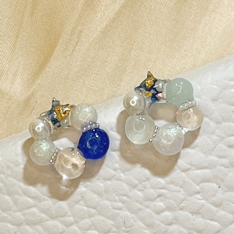 Ocean Stardust Microbubbles - Earrings & Clip-ons - Other Materials Transparent