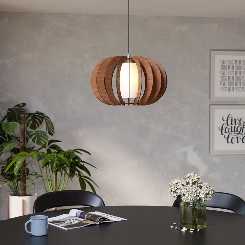 EGLO Austria Lighting | Polish Wood Chandelier | Table Lamp | Housewarming Gift | Limited Edition - โคมไฟ - ไม้ หลากหลายสี