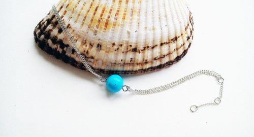 irisjjewellery 綠松石 Turquoise手鏈 100%自家設計手工製-Long Vocation系列