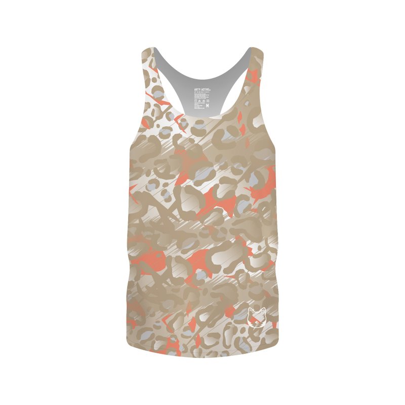 URBANJUNGLE Race cut Tank Top - Men's Sportswear Tops - Eco-Friendly Materials Gold