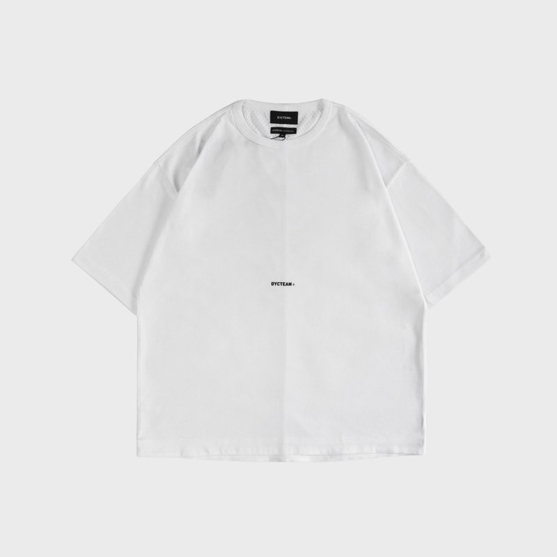 DYCTEAM - 立體LOGO落肩TEE (white) - 男 T 恤 - 其他材質 白色