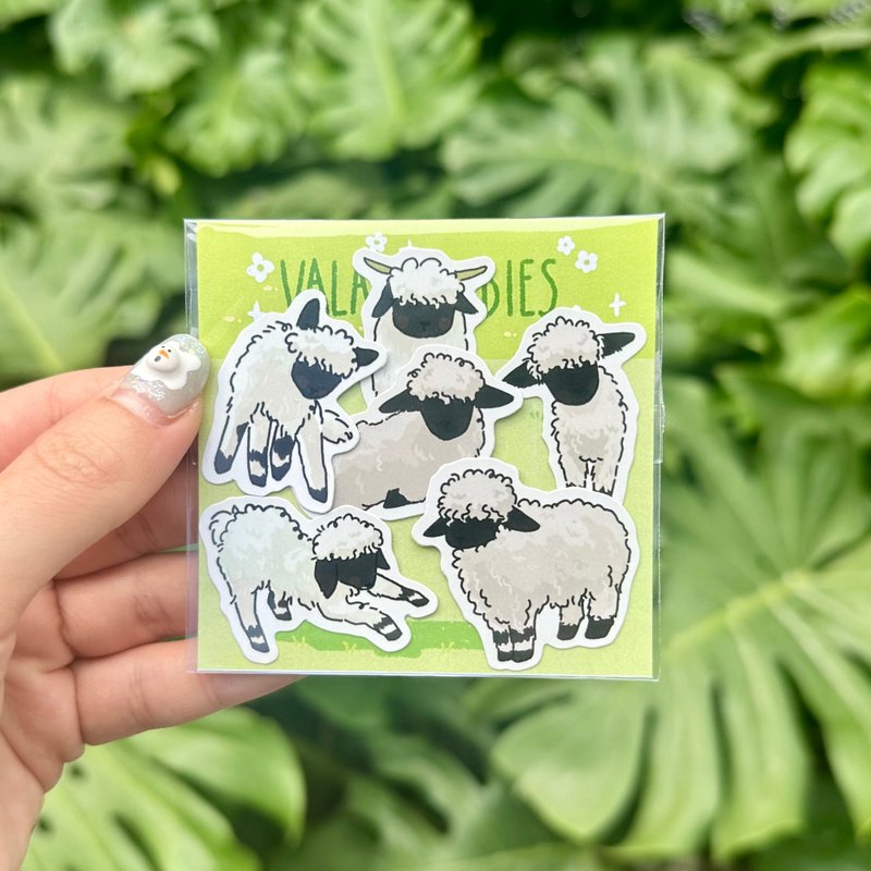 Valais Blacknose sheep cute sticker pack - Stickers - Acrylic 