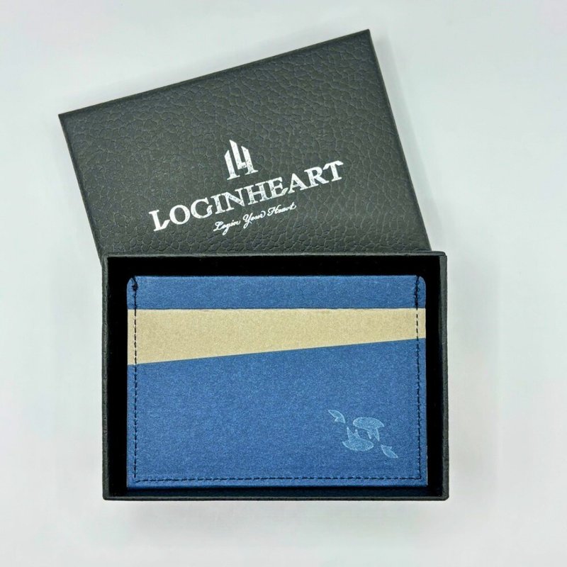 魚滿堂_北歐藍灰 全防護屏蔽感應卡夾 5卡層皆受屏蔽 防盜刷消磁 - 銀包 - 環保材質 