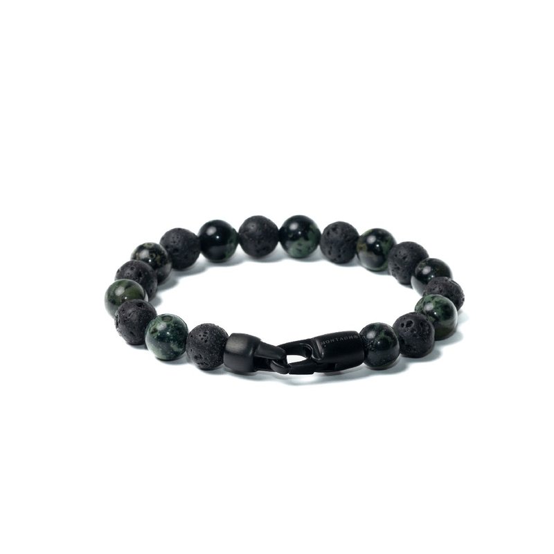 【Montagne】CLASP | 黝簾石。火山石手鍊 - 手鍊/手環 - 水晶 