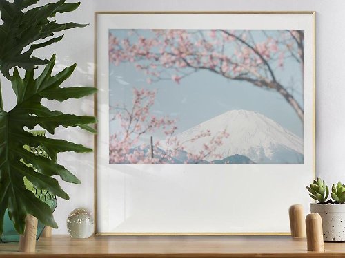 一人＋本是生活家 日本17 富士山丨掛畫/海報/台灣製原木畫框/A4/尺寸可客製