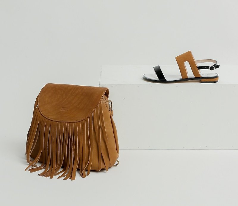 Goody Bag-shoes paired 30% discount combination - Backpacks - Genuine Leather Brown