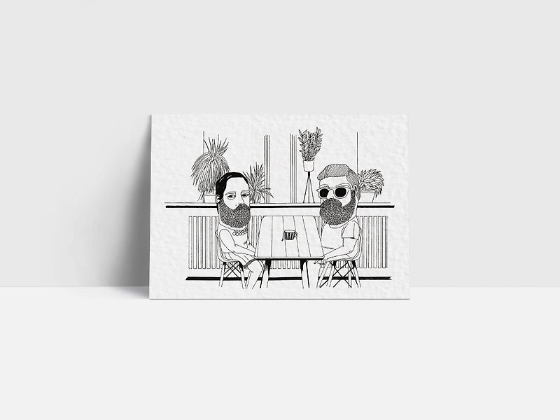 1014 | Café | Postcard - การ์ด/โปสการ์ด - กระดาษ 