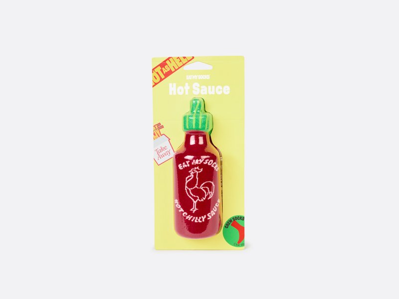 EAT MY SOCKS襪子/趣味系列/辣椒醬 - 襪子 - 棉．麻 
