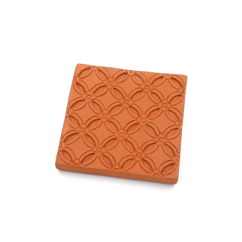 Brick-carved absorbent coaster with money pattern - Coasters - Other Materials 