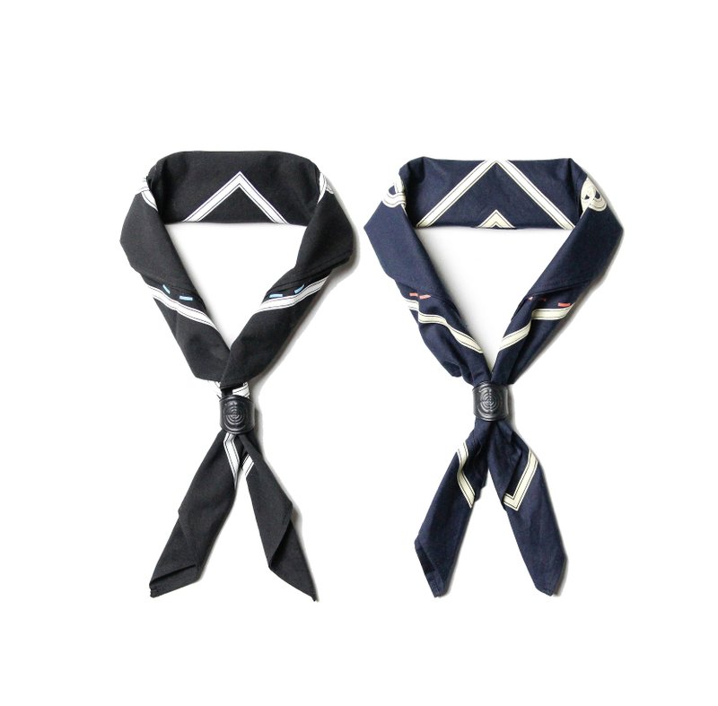 .67ARROW RM_TOTEM BANDANA×LEATHER RING_領巾/皮環 古著方巾 - 領結/領巾 - 棉．麻 多色