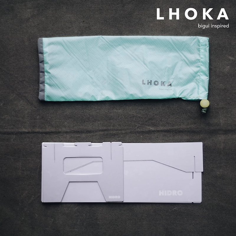 [Ultra-lightweight!!!] LHOKA HYDRO ultra-light outdoor mini aluminum alloy folding table - ชุดเดินป่า - โลหะ สีเงิน