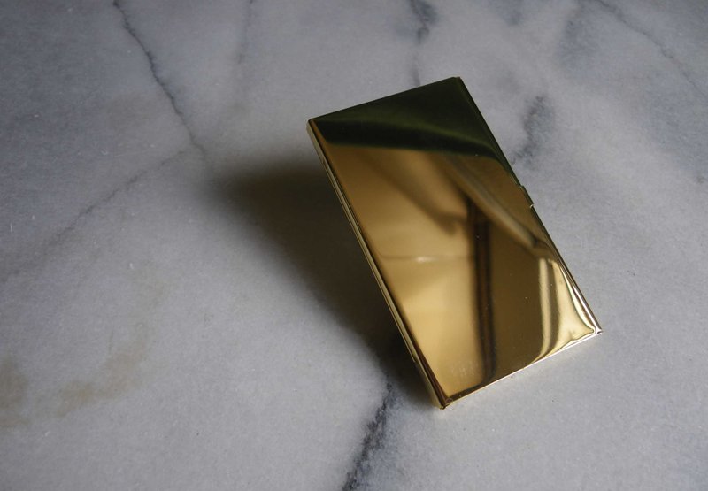 【老時光 OLD-TIME】早期銅製名片盒 - 居家收納/收納盒/儲物盒 - 其他材質 