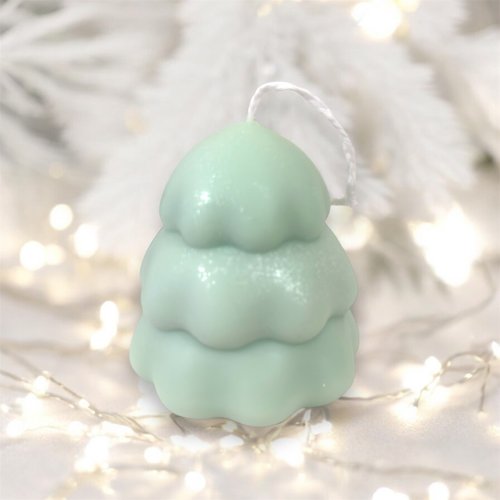 Ting Ting Handmade (客製化禮物)胖嘟嘟聖誕樹蠟燭 香氛蠟燭 蠟燭 香氛 手作