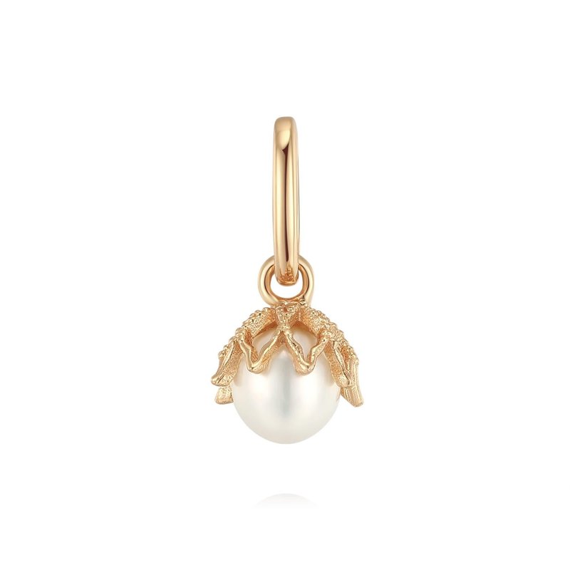 Freshwater Pearl Gold/Silver Floral Charm - Wildflower - Charms - Sterling Silver Gold