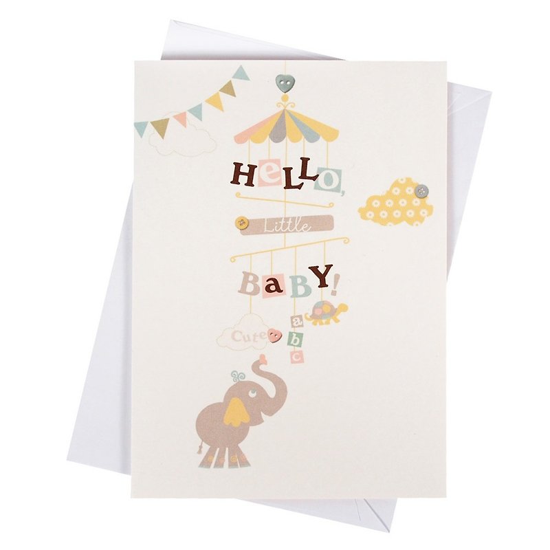 Happy Family [Hallmark-Card Baby Hershey] - Cards & Postcards - Paper White