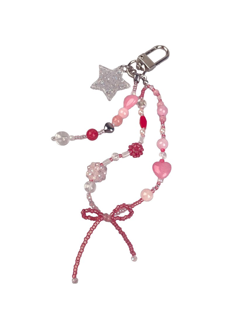 Pink Ballet Core Keyring - 鑰匙圈/鑰匙包 - 銀 粉紅色