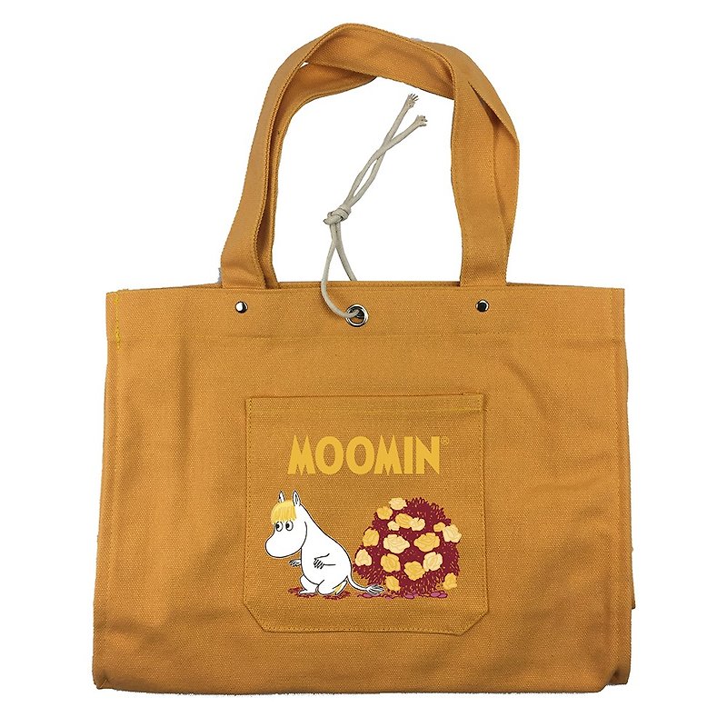 Moomin 噜噜米 authorized - Japanese hand bag (orange), AE03 - Messenger Bags & Sling Bags - Cotton & Hemp Red