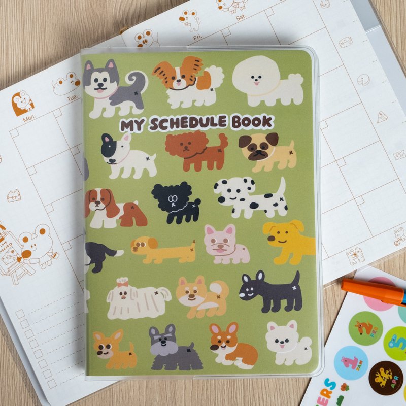 Timeless Almanac Book for Dogs and Friends - สมุดบันทึก/สมุดปฏิทิน - กระดาษ หลากหลายสี