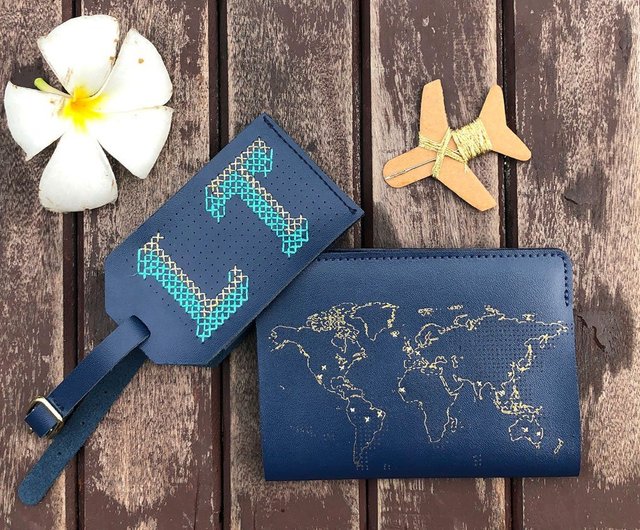 パスポートケース&ラゲッジタグ パスポートケース＆ラゲッジタグ セット ブラック - メルカリ