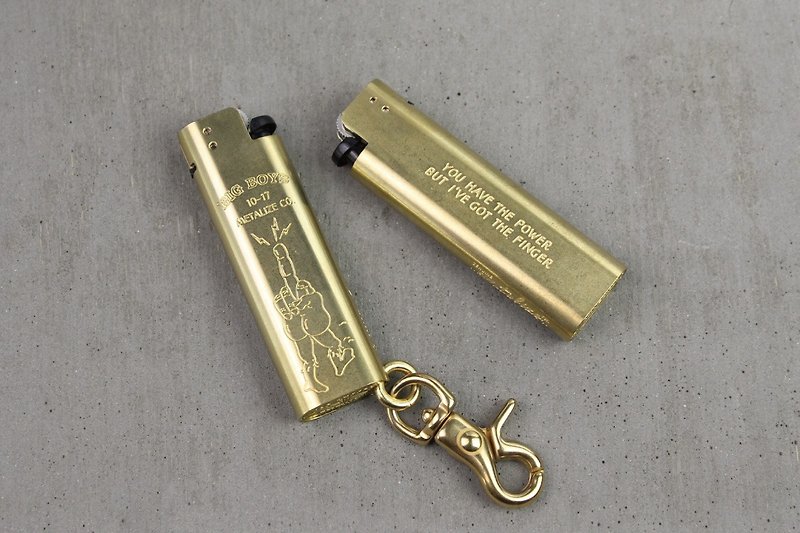 Brass Lighter Case - Vietnam War Finger (Brass Color) - อื่นๆ - โลหะ 