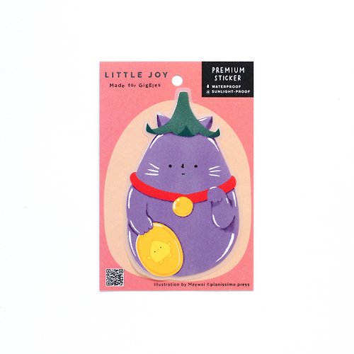 Pianissimo Press Premium Sticker - Little Joy - Maneki Neko