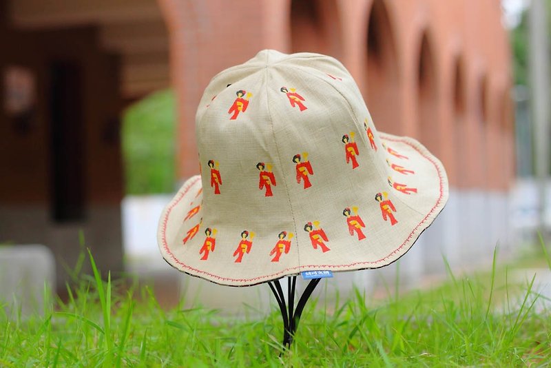 [Little people series - Japanese geisha dance sided bud hat] - Hats & Caps - Cotton & Hemp Multicolor