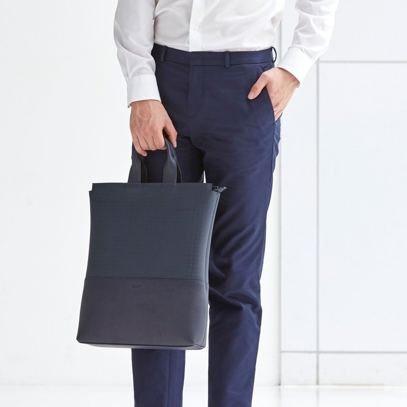 HAN Bag #CUTTING MAT  #INDIGO BLUE - 手提包/手提袋 - 橡膠 藍色