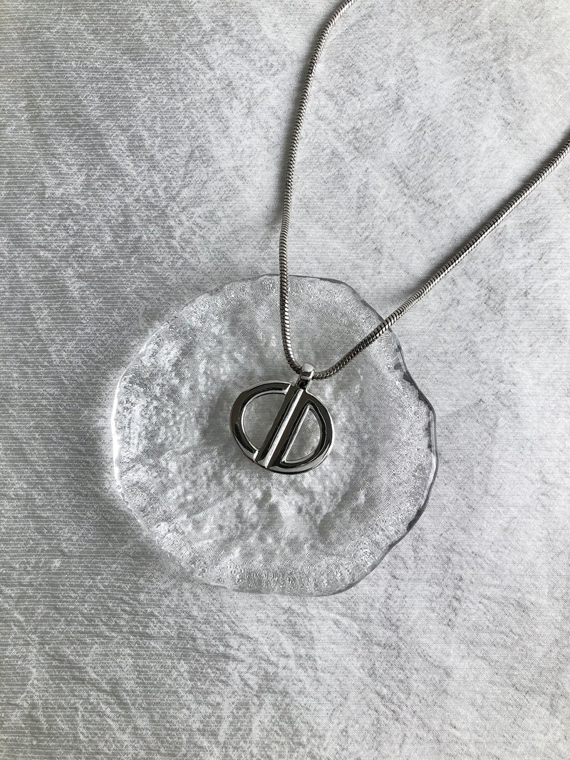 【 日本直送　名牌中古包 】Christian Dior クリスチャン ディオール ネックレス シルバー CD vintage ヴィンテージ 75c7y2 - 項鍊 - 其他材質 銀色