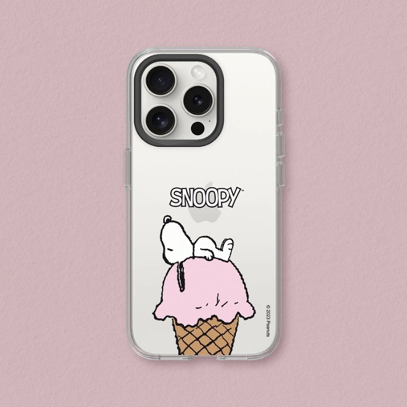 Clear透明防摔手機殼∣Snoopy史努比/冰淇淋甜筒 for iPhone - 手機配件 - 塑膠 多色